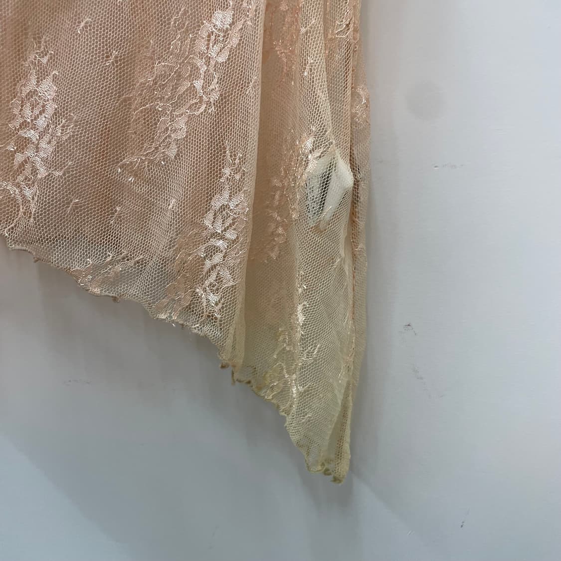 베이지 시스루 레이스 슬립 나시 페어리그런지 히메갸루 상품이미지4