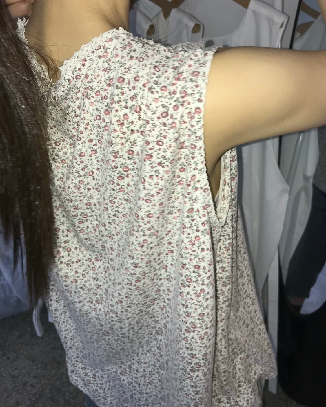 꽃무늬 레이스 나시 상품이미지2