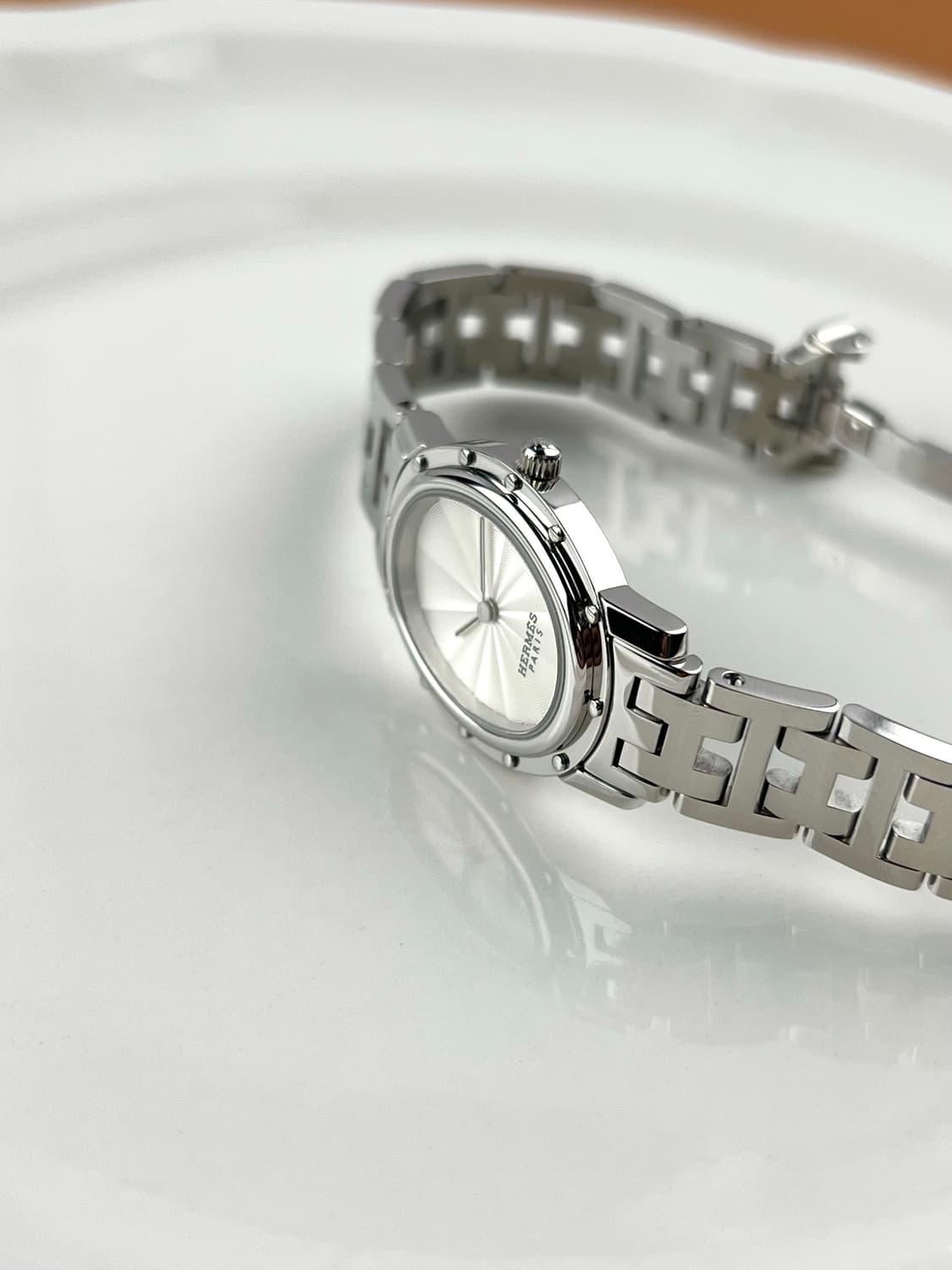 HERMES clipper oval steel watch 상품이미지3