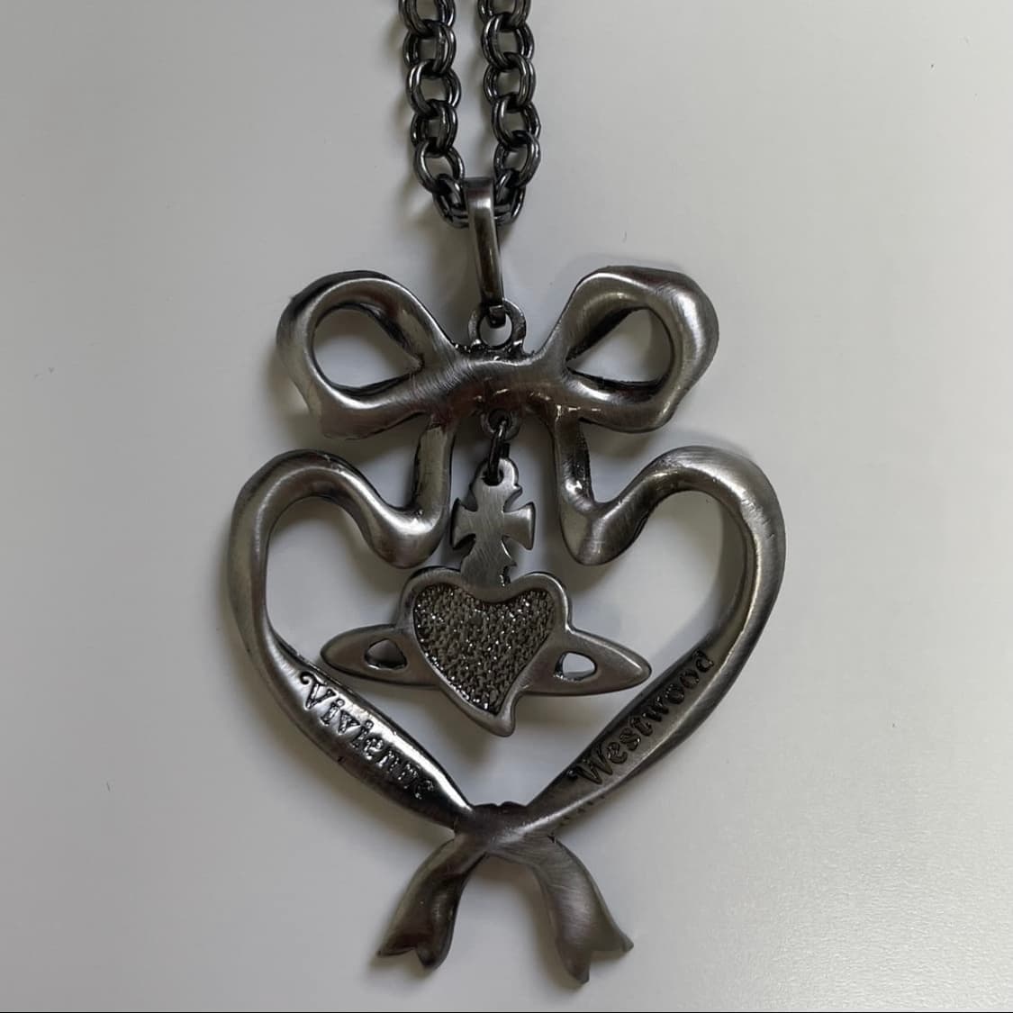 비비안웨스트우드 아카이브 엔틱 리본 크리스탈 큐빅 orb 펜던트 목걸이 상품이미지4