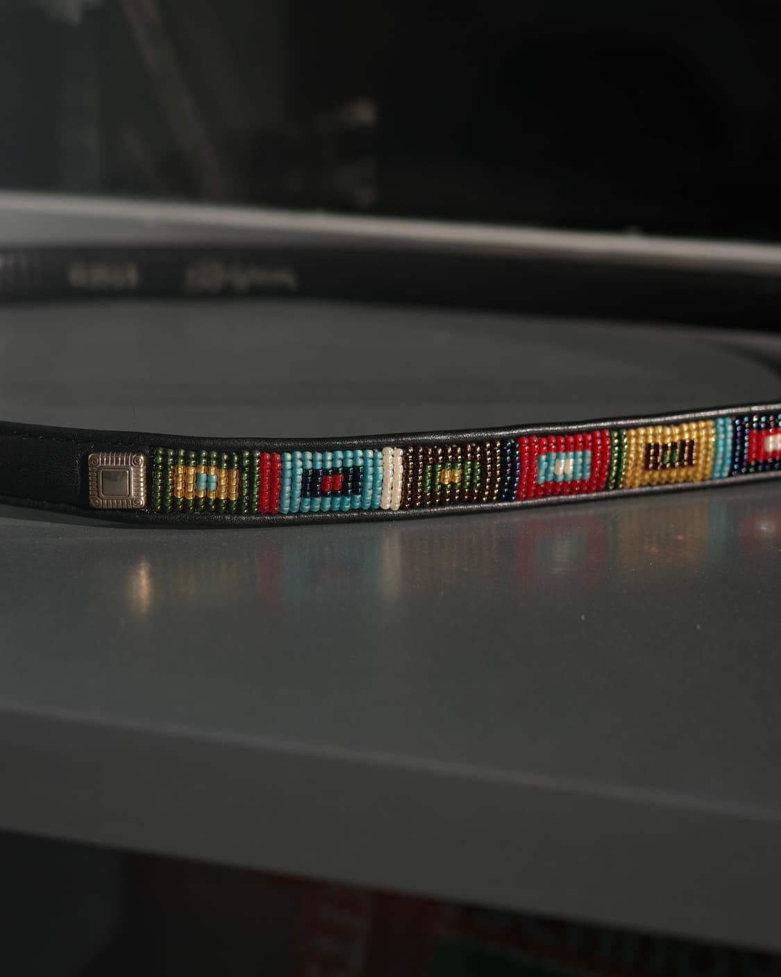 빈티지 사우스웨스턴 비드 레더 벨트 상품이미지3