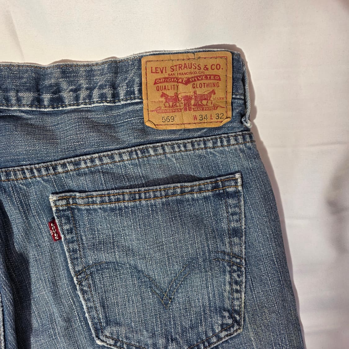 [W34L32]00s 리바이스 569 루즈 스트레이트핏 데님팬츠 상품이미지6