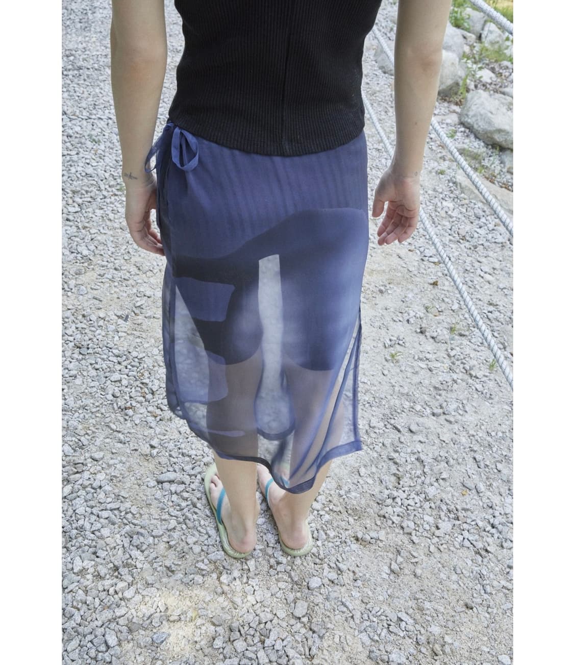 오들리워크샵 shino print skirt 상품이미지4