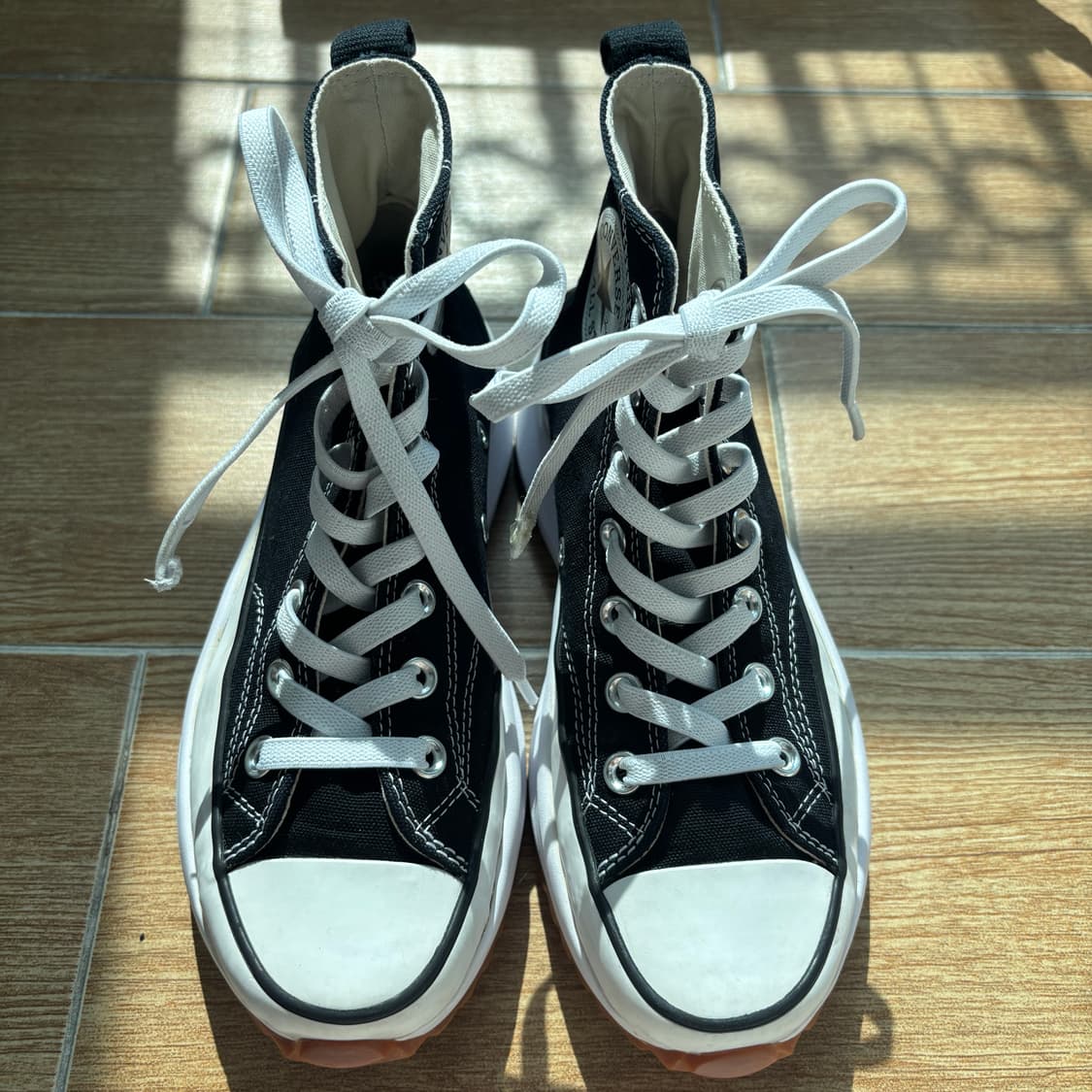 컨버스 런스타 하이크 하이 블랙 화이트 검 230mm 상품이미지3