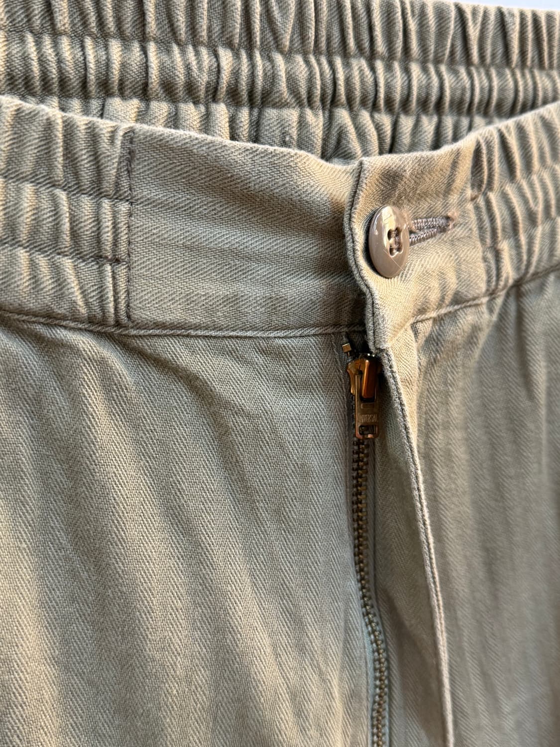 Have a good day 베이지 스트라이프 코튼 밴딩 팬츠 1 상품이미지6