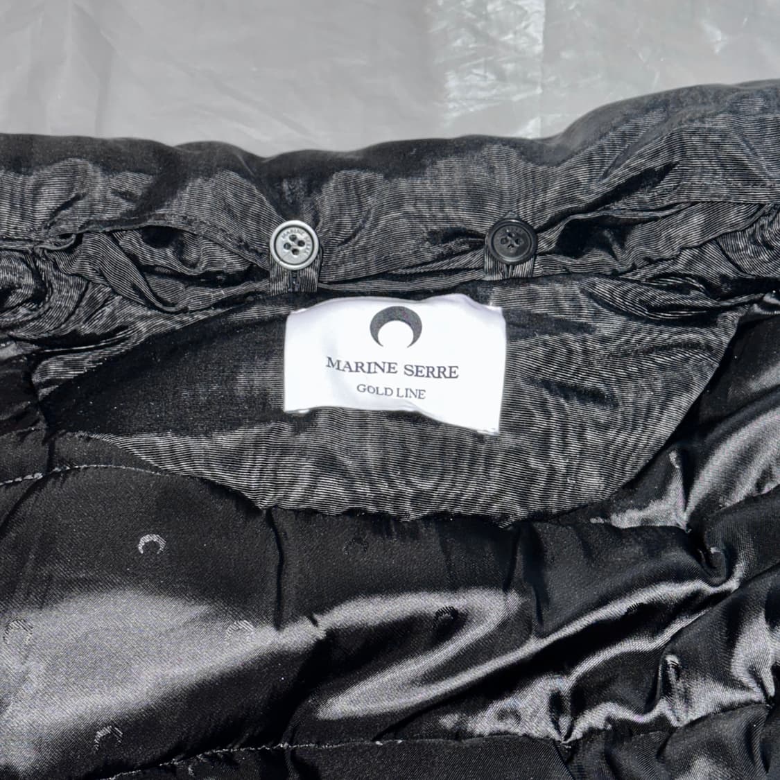 마린세르 모아레 크롭 푸퍼 봄버 재킷 상품이미지6