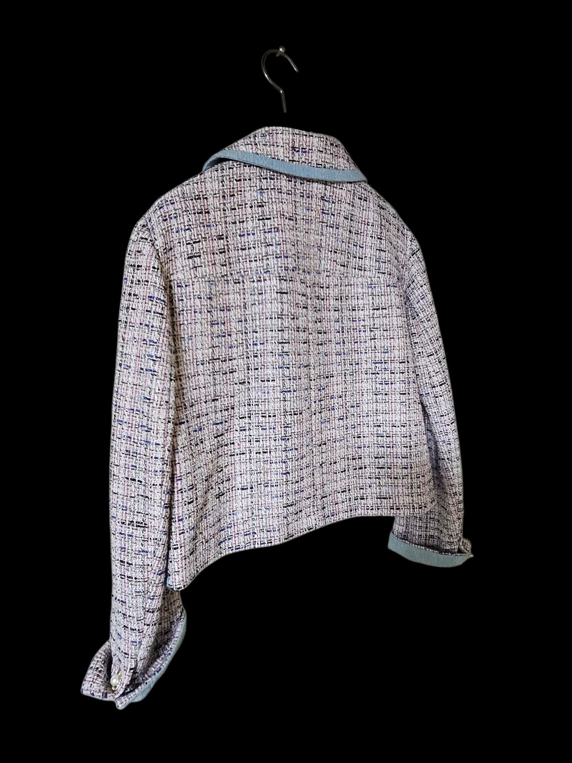 JJ지코트 믹스 텍스쳐 크롭 트위드 자켓 66 /상태좋음/정가 30만 상품이미지9