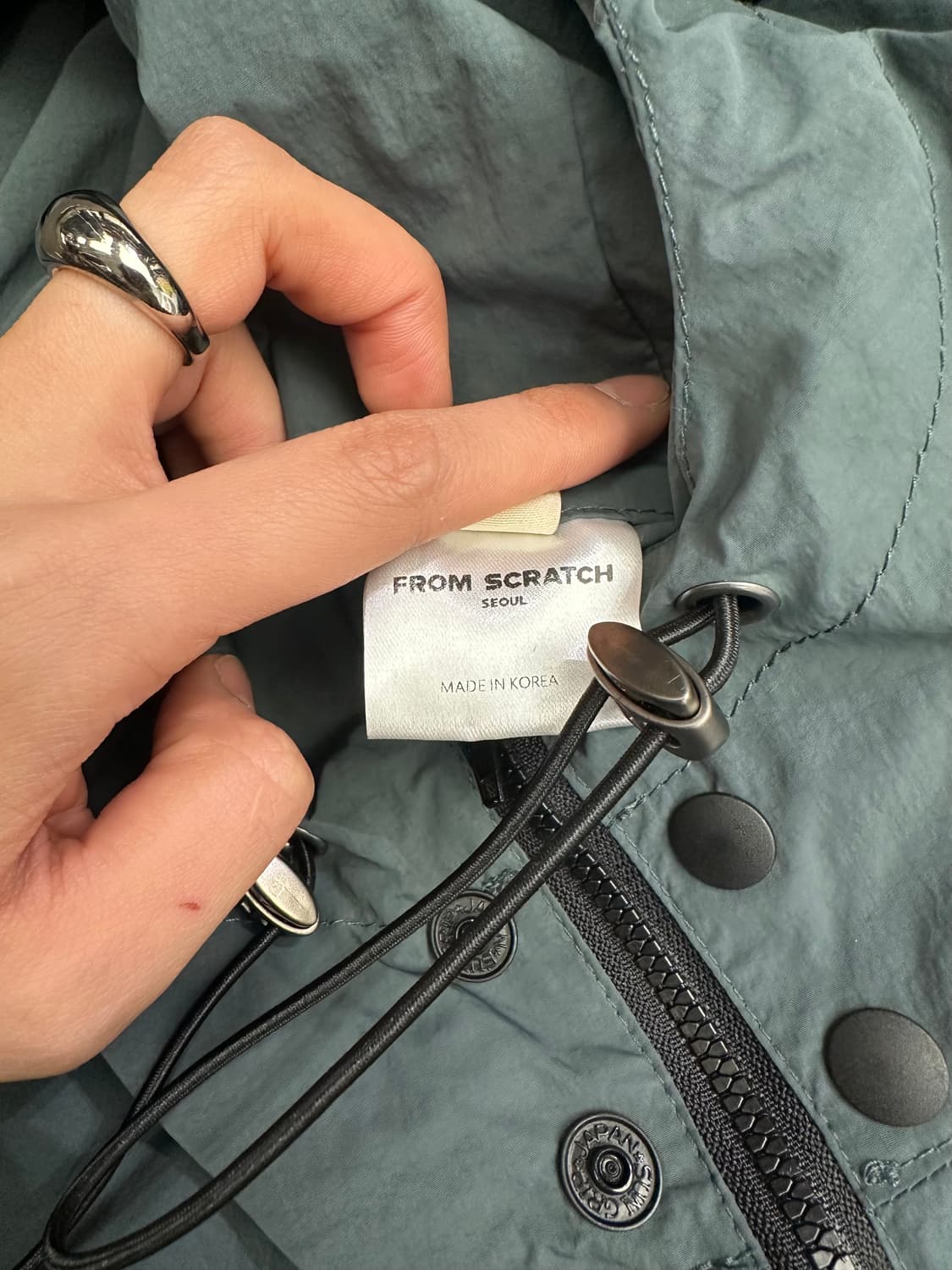 OS)From Scratch 빈티지 나일론 후드 베스트 상품이미지3