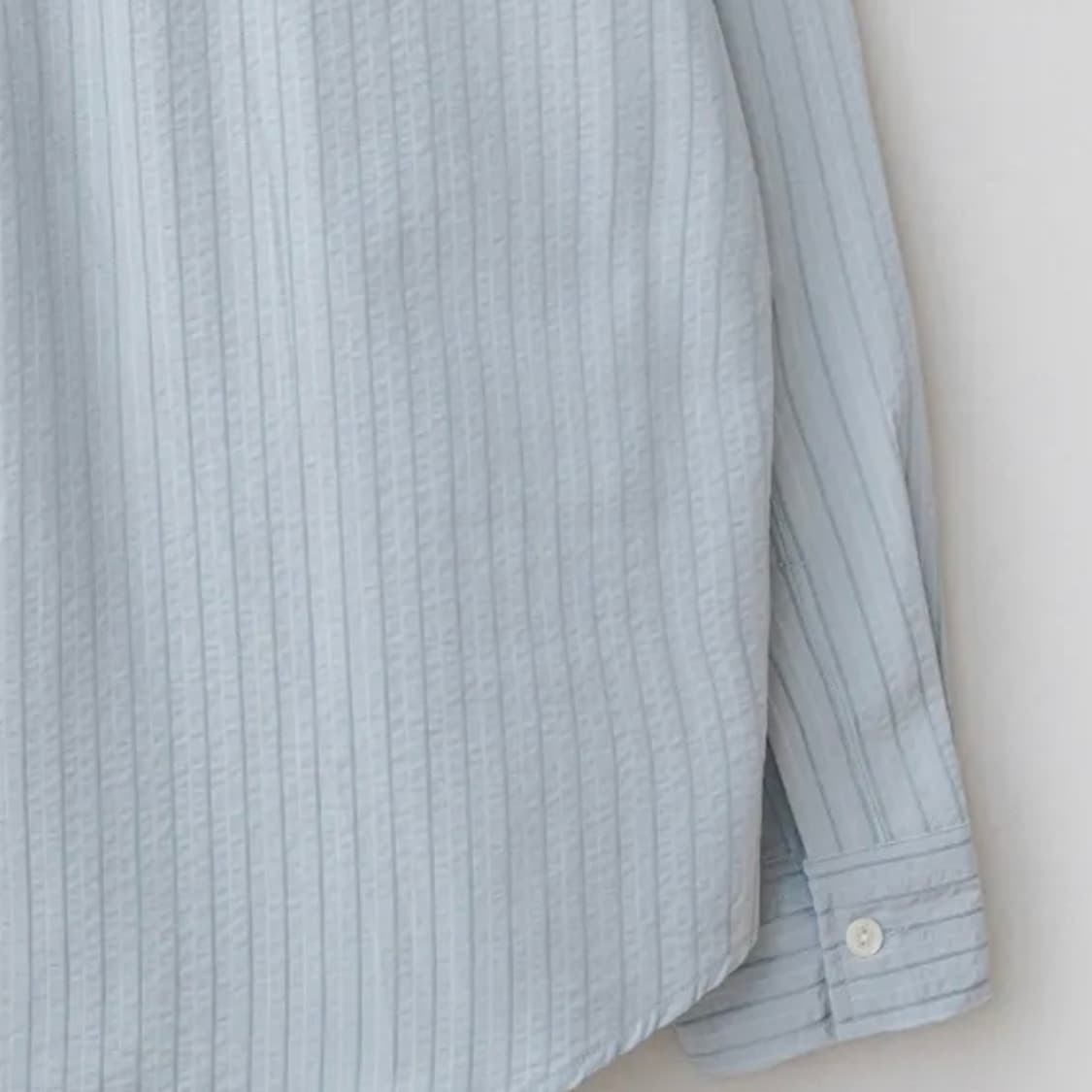 앤니즈 시어서커 스카이블루 셔츠 블라우스 상품이미지6