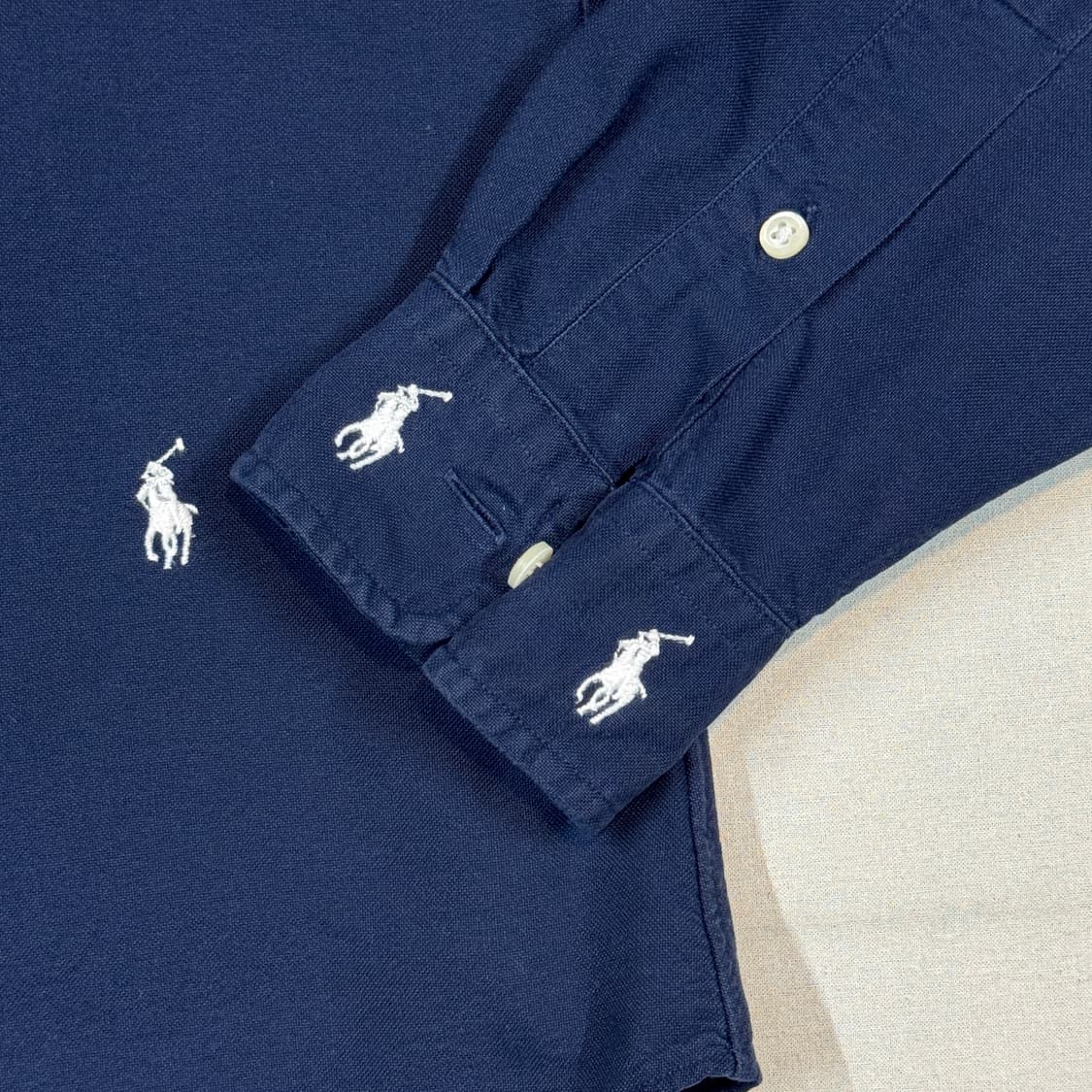 S) 폴로 랄프로렌 클래식핏 멀티포니 옥스포드 네이비 셔츠 상품이미지4