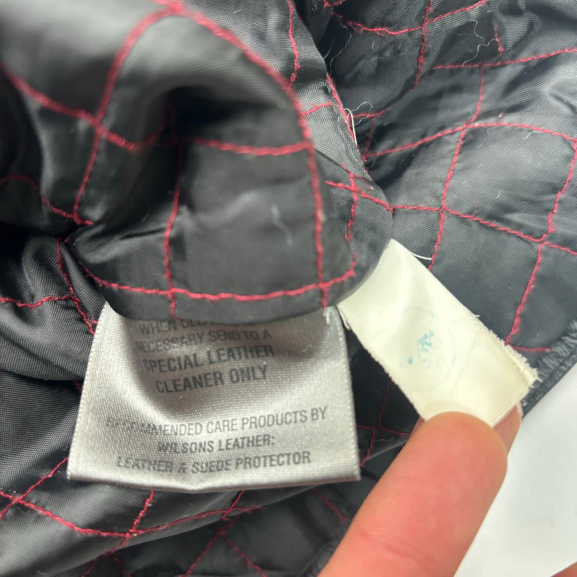 월슨레더 발마칸 램스킨 바이커 자켓 XL 상품이미지8