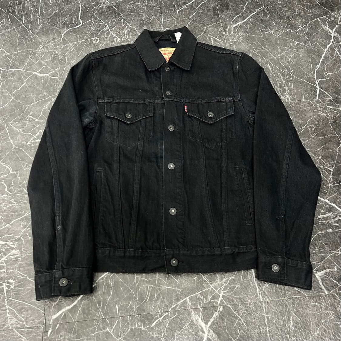 리바이스 블랙 데님 트러커 자켓 상품이미지5