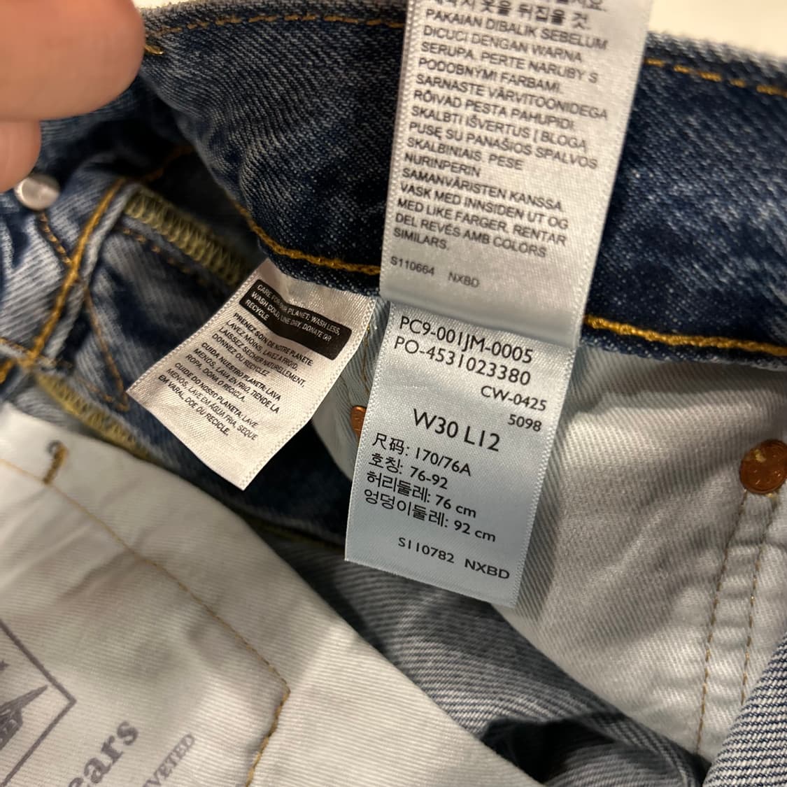[30] 리바이스 데님 반바지 청반바지 B240 상품이미지4