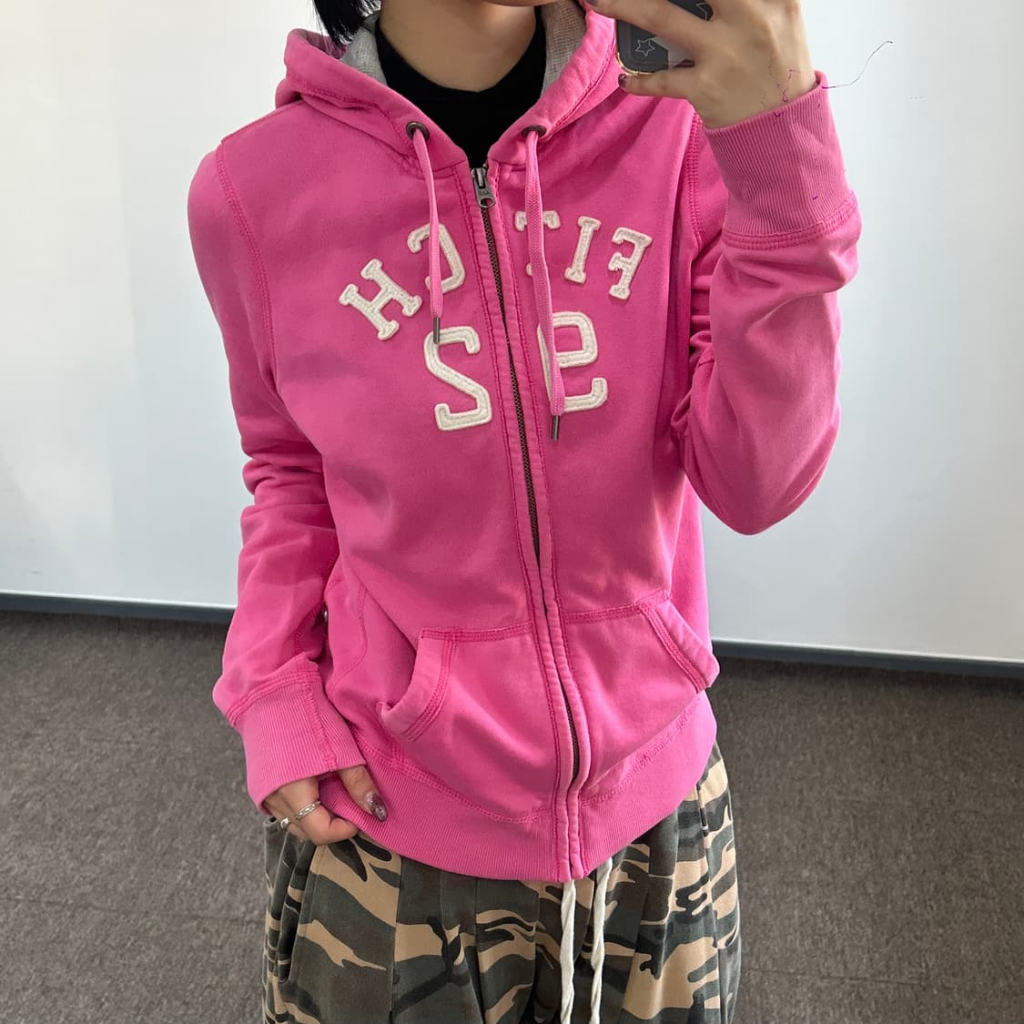 Abercrombie 아베크롬비 fitch92 핑크 후드집업 상품이미지1
