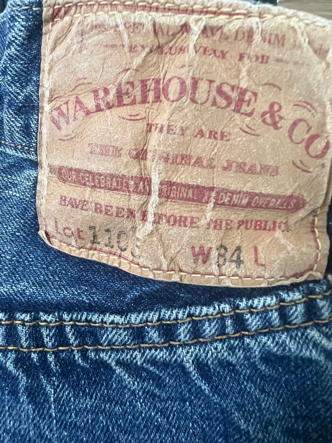 웨어하우스 1105 2nd 라이트 인디고 34사이즈 팝니다 상품이미지2