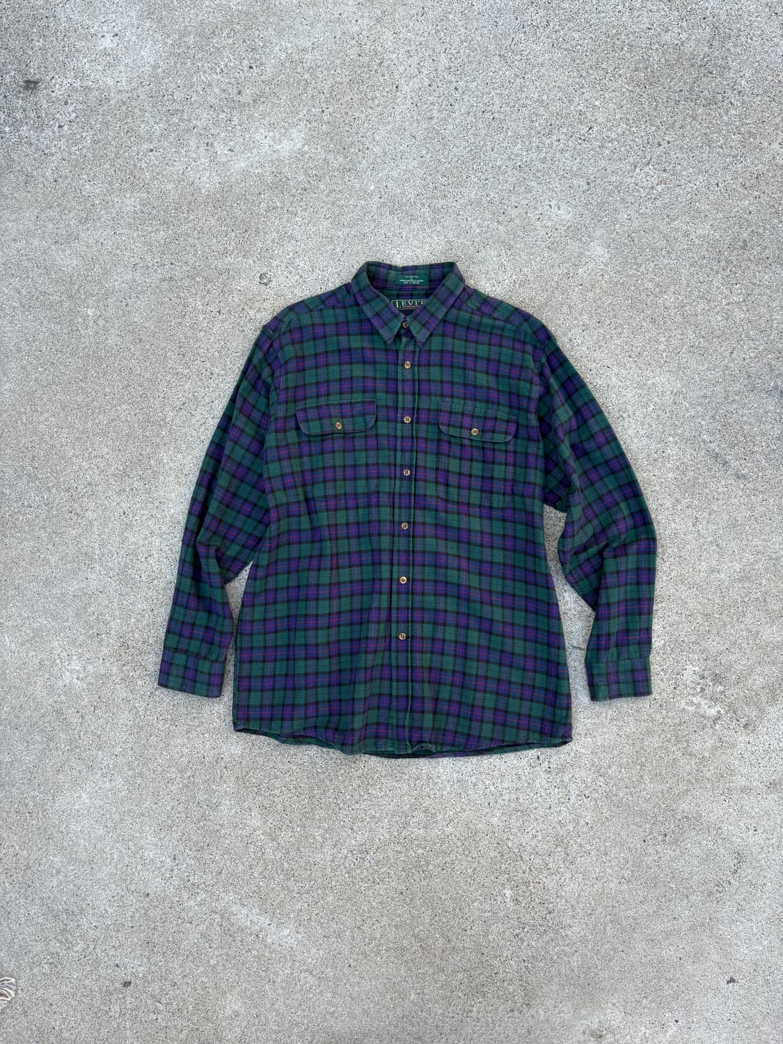 90s 리바이스 셔터 크릭 플란넬 셔츠 상품이미지1