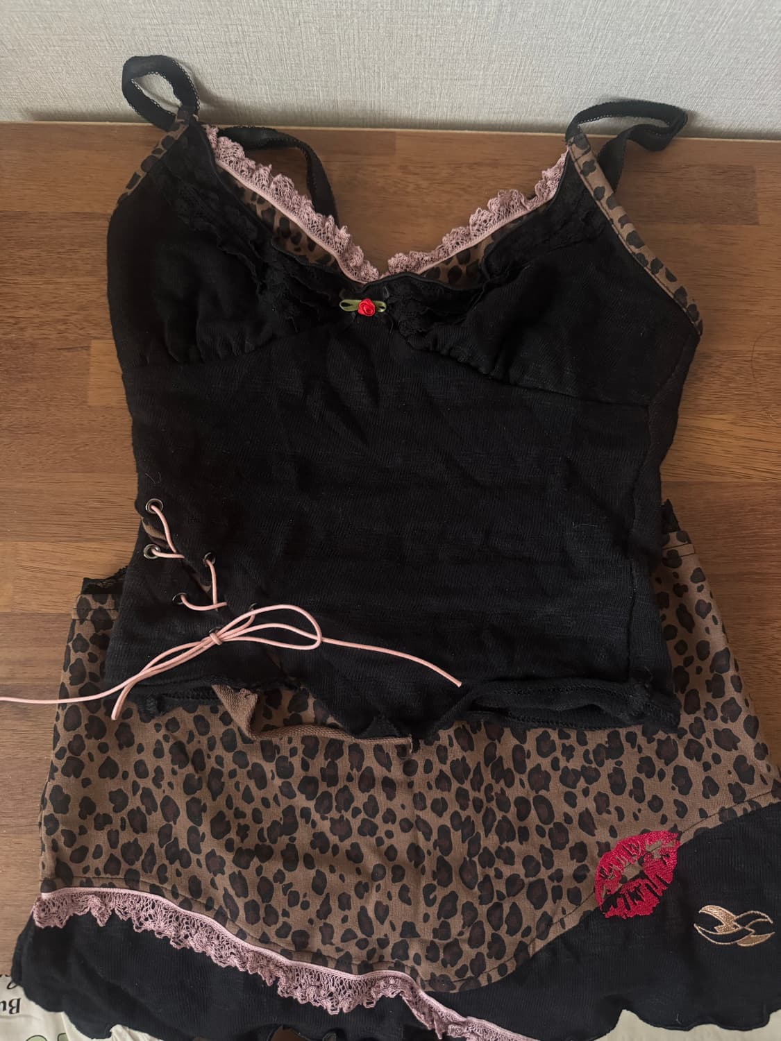 새제품) 갱영 위갱영 레오파드 셋업 XS/44 상품이미지2