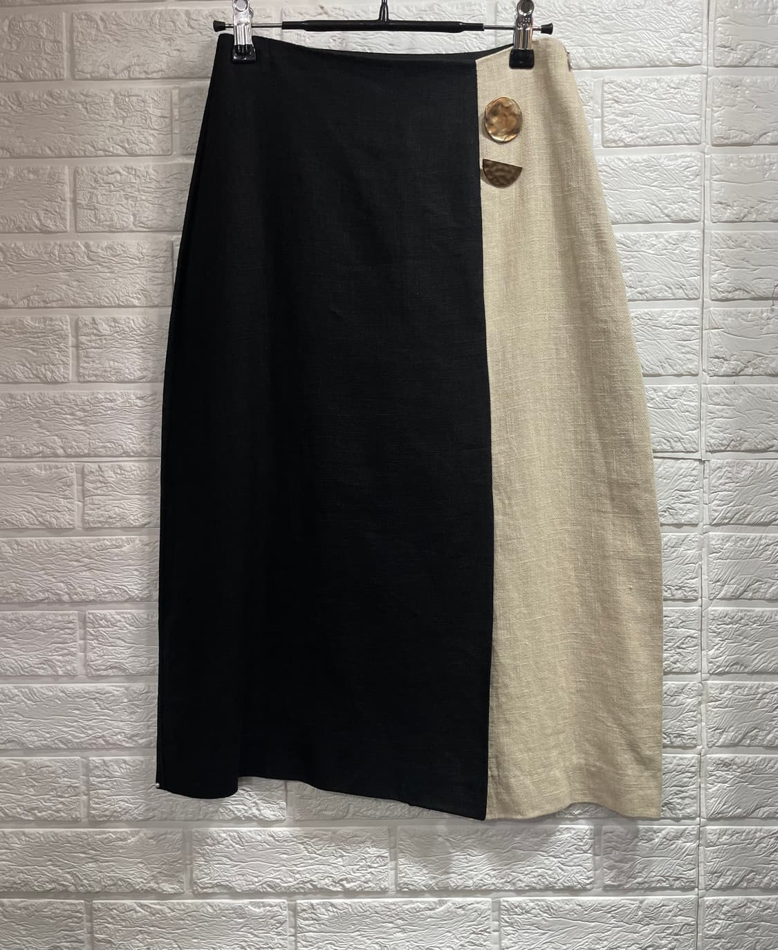 투톤배색 마스커트 마치마 하객룩오피스룩출근룩 상품이미지1