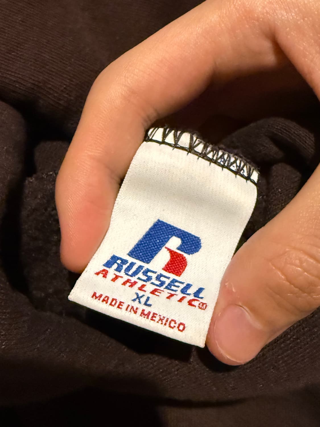 희귀) 00s 러셀 후드 블랭크 브라운 XL 상품이미지3