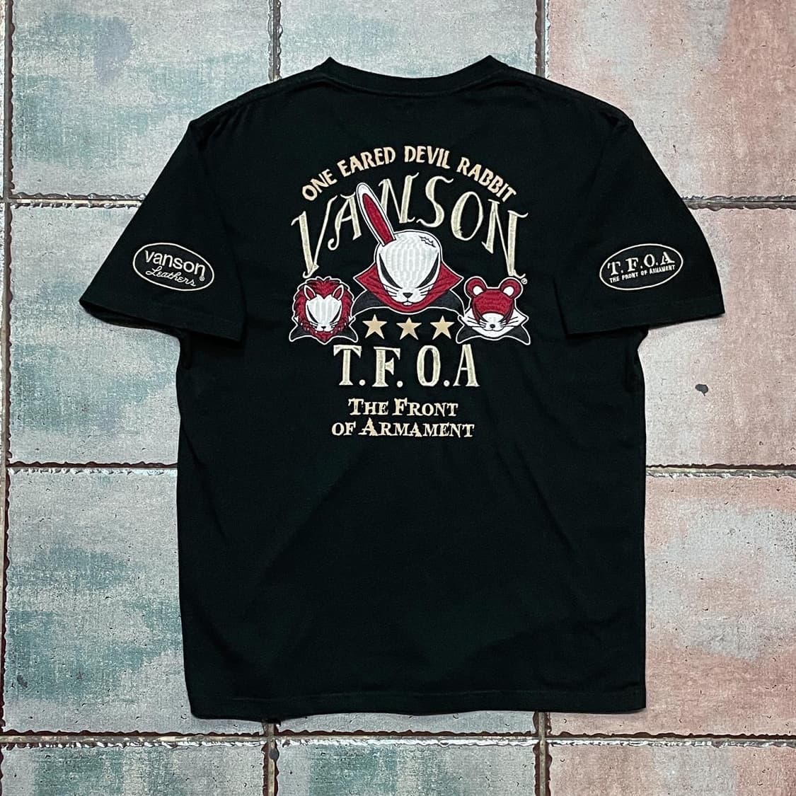 Vanson X T.F.O.A 밴슨x무장전선 티셔츠 상품이미지3