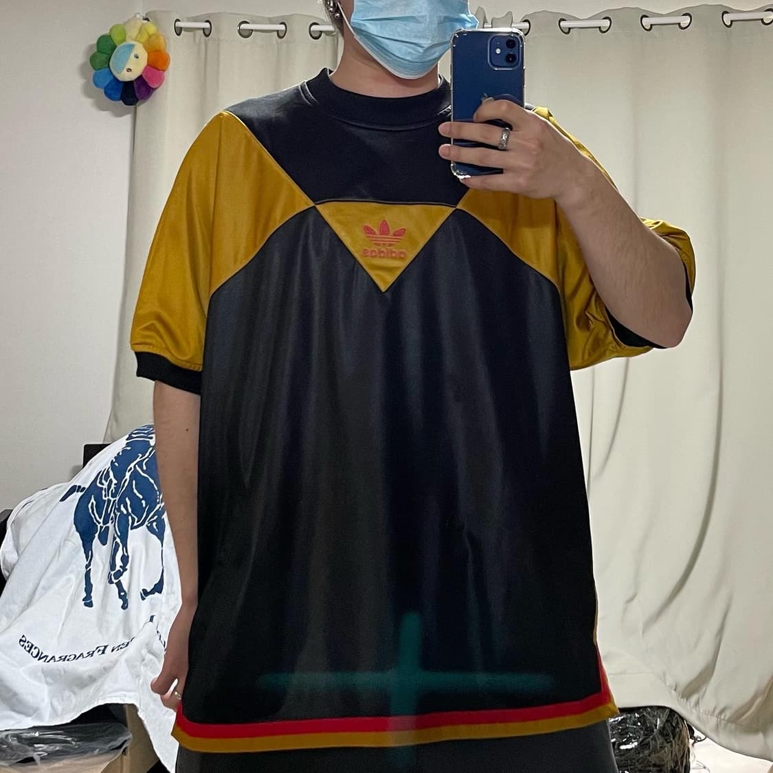 90년대 아디다스 센터로고 올드스쿨 반팔져지 상품이미지1