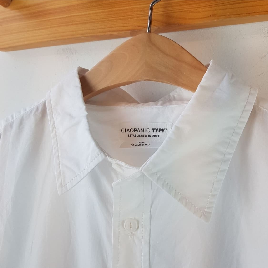 차오패닉 빅 실루엣 와셔 코튼 브로드 셔츠 상품이미지5