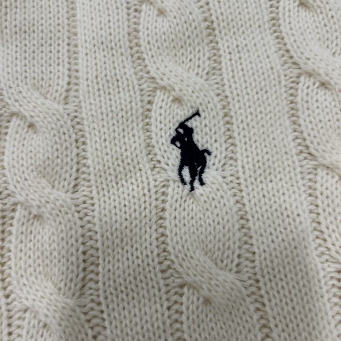 폴로 랄프로렌 케이블 니트 아이보리 s 상품이미지3