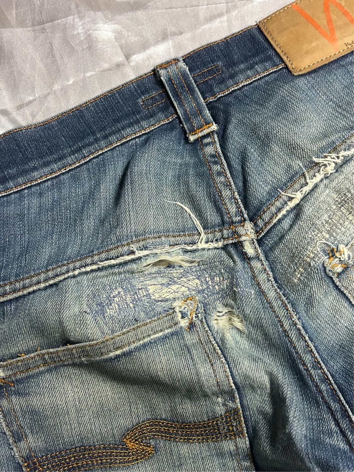 Nudie Jeans damage grunge denim pants 상품이미지6