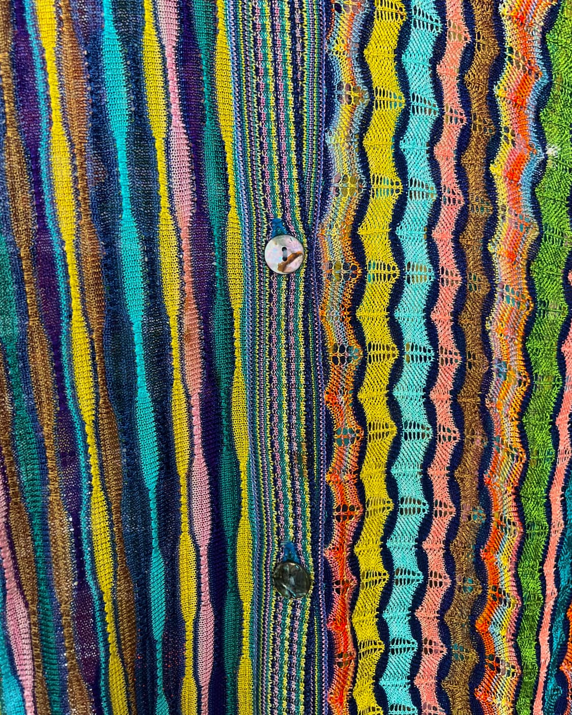 1990s Italian Mixed Pattern Old Cardigan 상품이미지6