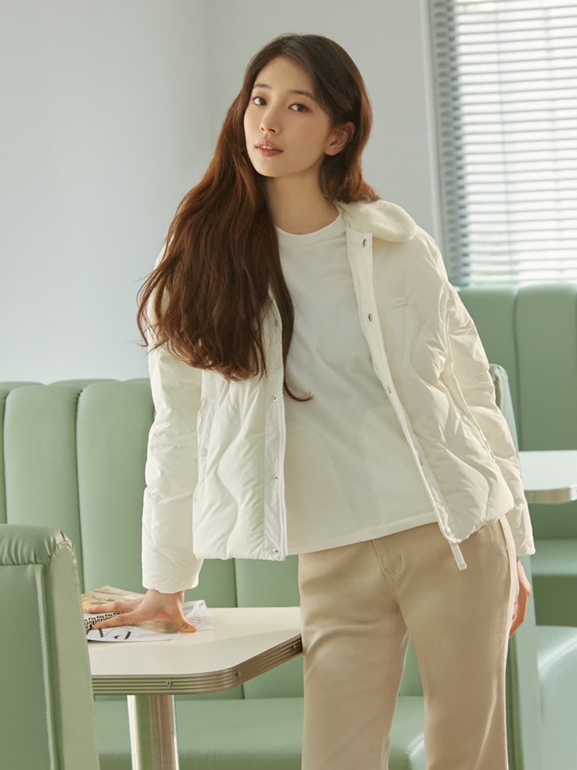 77사이즈) K2 케이투 실크스타 프리제 구스 다운 핑크색 경량패딩 상품이미지1