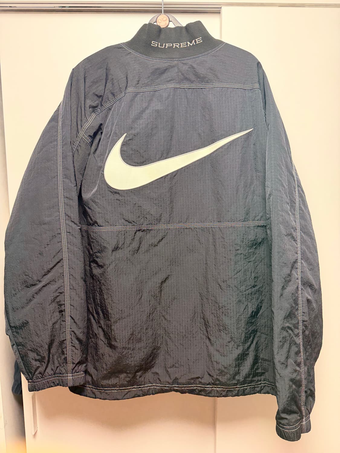 Supreme x Nike Ripstop Pullover Black XL 상품이미지2