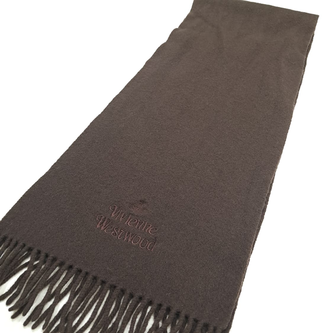 MX112 비비안 웨스트우드 다크브라운 목도리 머플러 상품이미지7