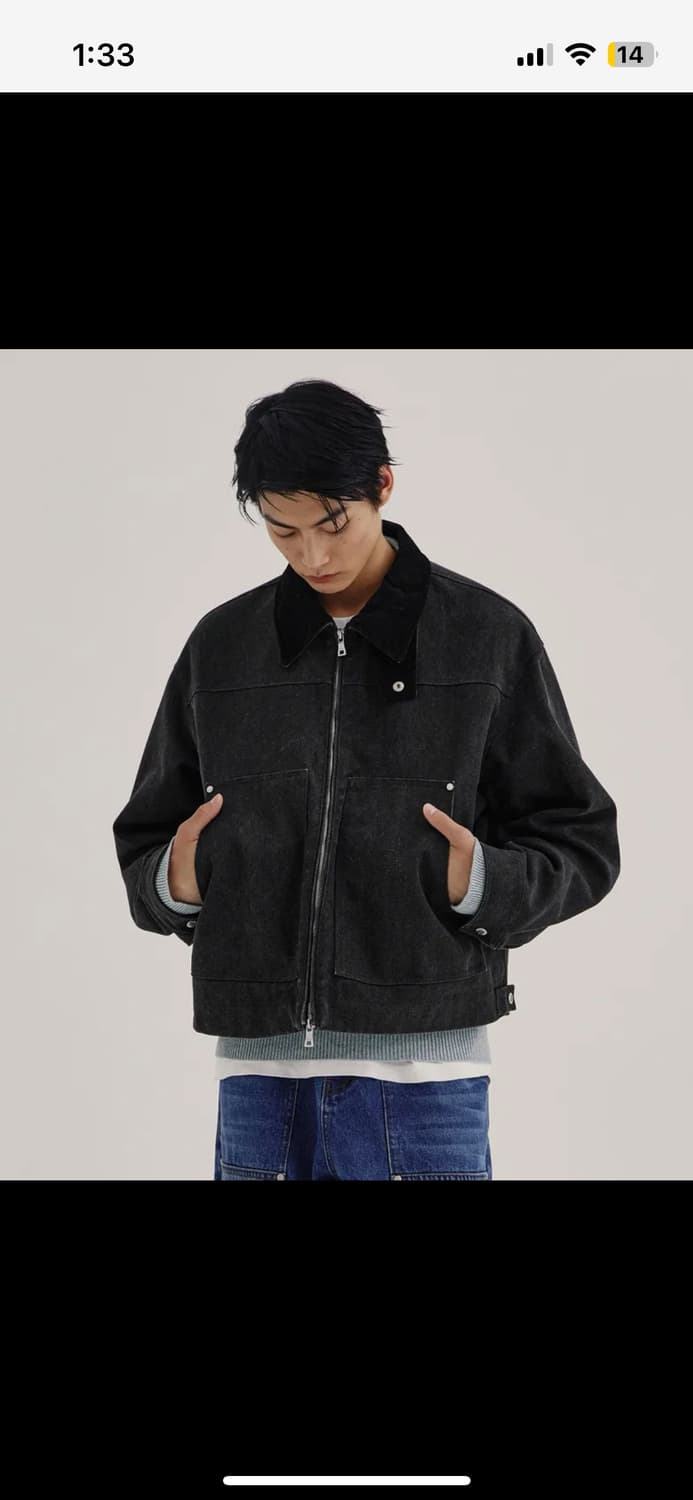 키뮤어 빈티지 워크 자켓 패딩 ver 상품이미지1