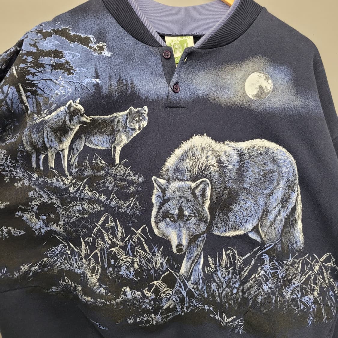 Art Unlimited 아트 언리미티드 90's 헨리넥 울프 스웻 상품이미지3