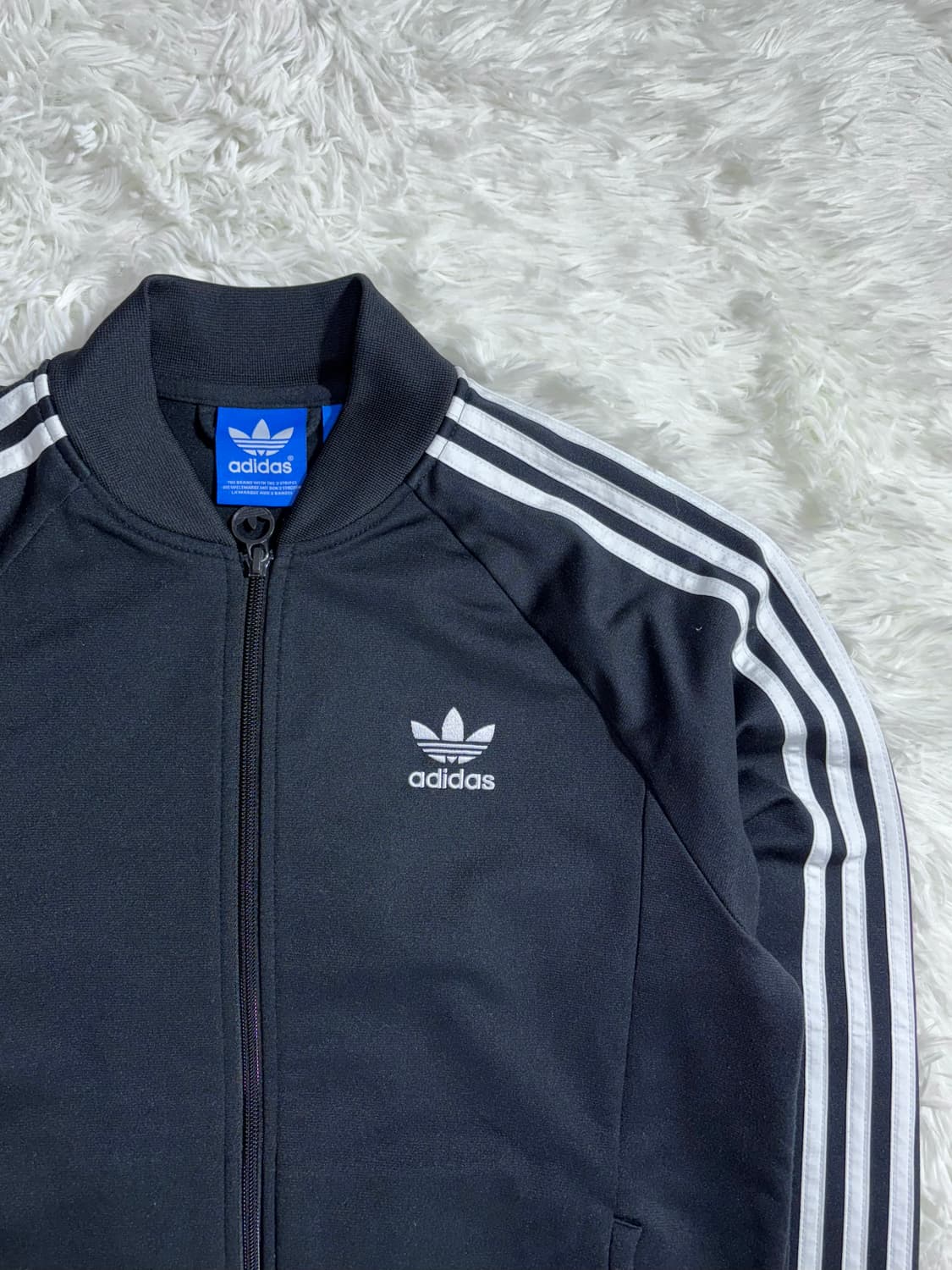 아디다스 블랙 삼선 트랙탑  상품이미지5