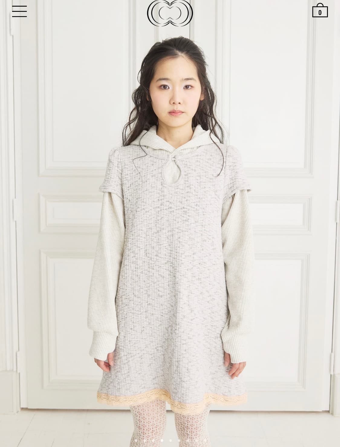 콜로신스 원피스 WEIRD DROP TOP DRESS LIGHT GRAY 상품이미지4