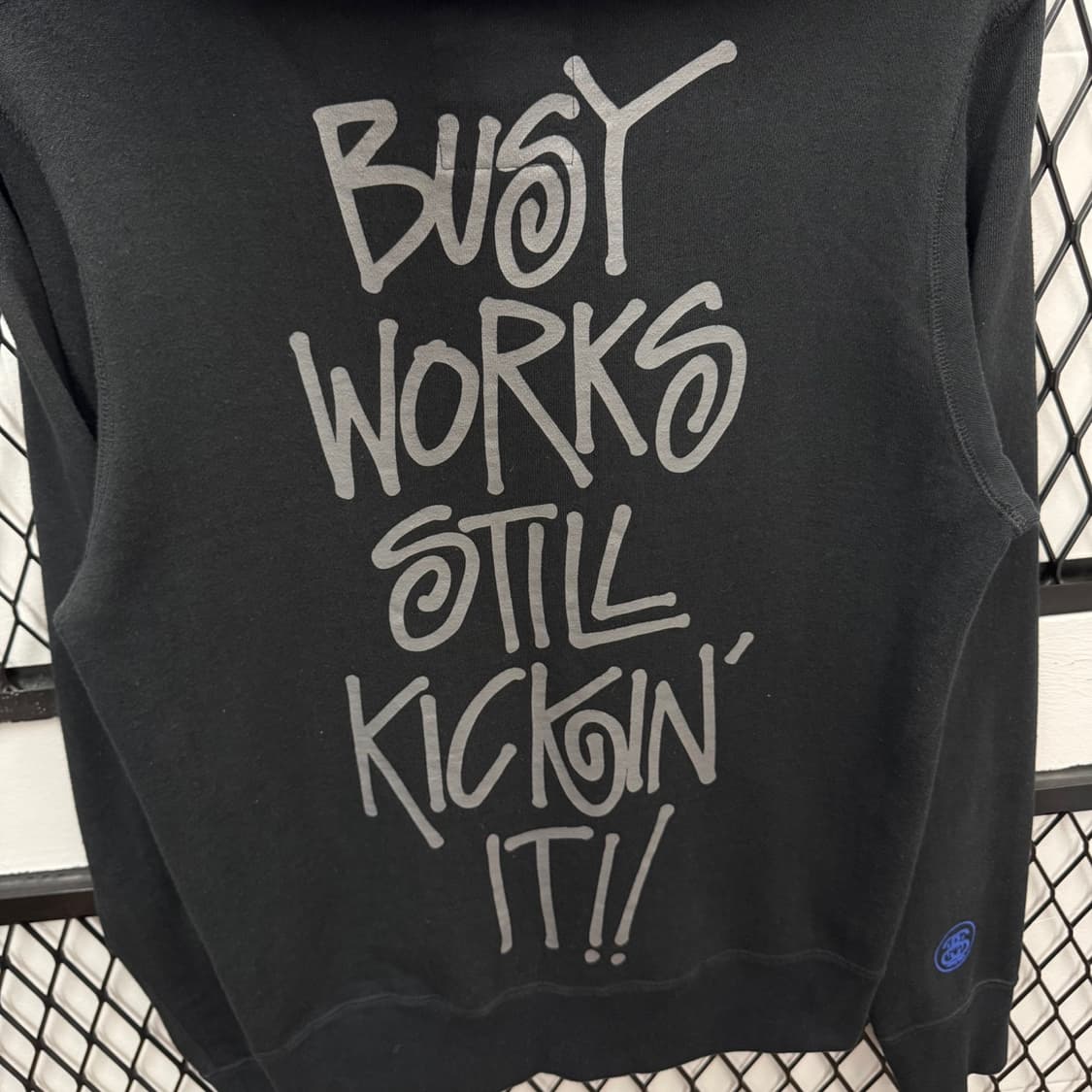 10F/W 베이프 X 스투시 샤크 후드 집업 30주년 기념 콜라보 블랙 상품이미지7