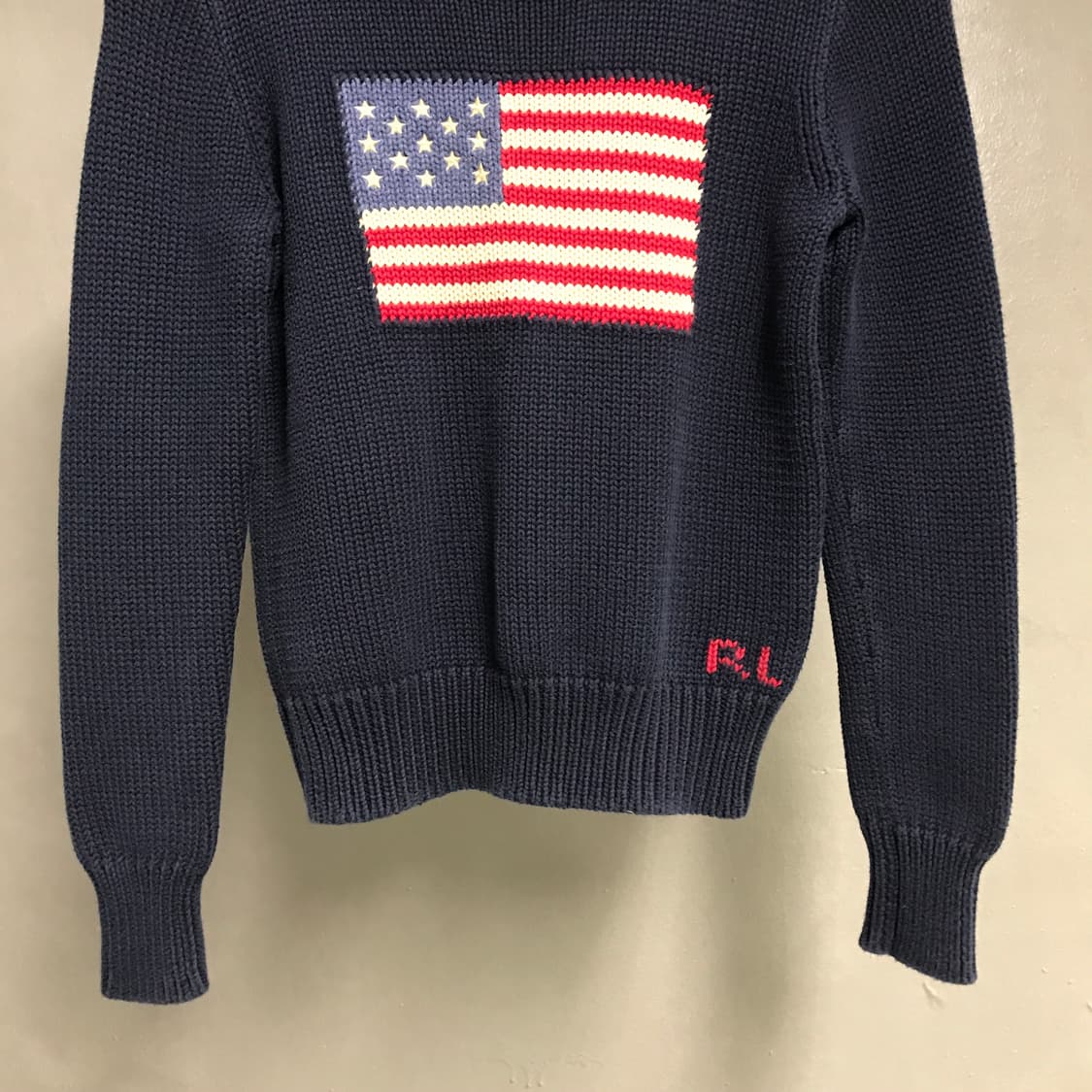 폴로 랄프로렌 성조기 니트 네이비 L12-14(W) 상품이미지3