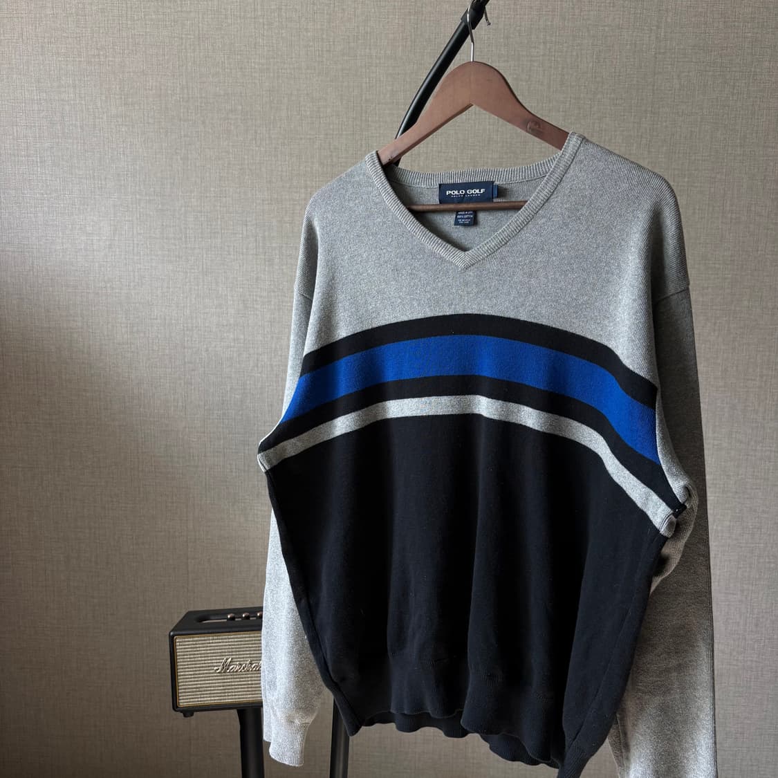 폴로 랄프로렌 클래식 패턴 브이넥 니트  상품이미지6