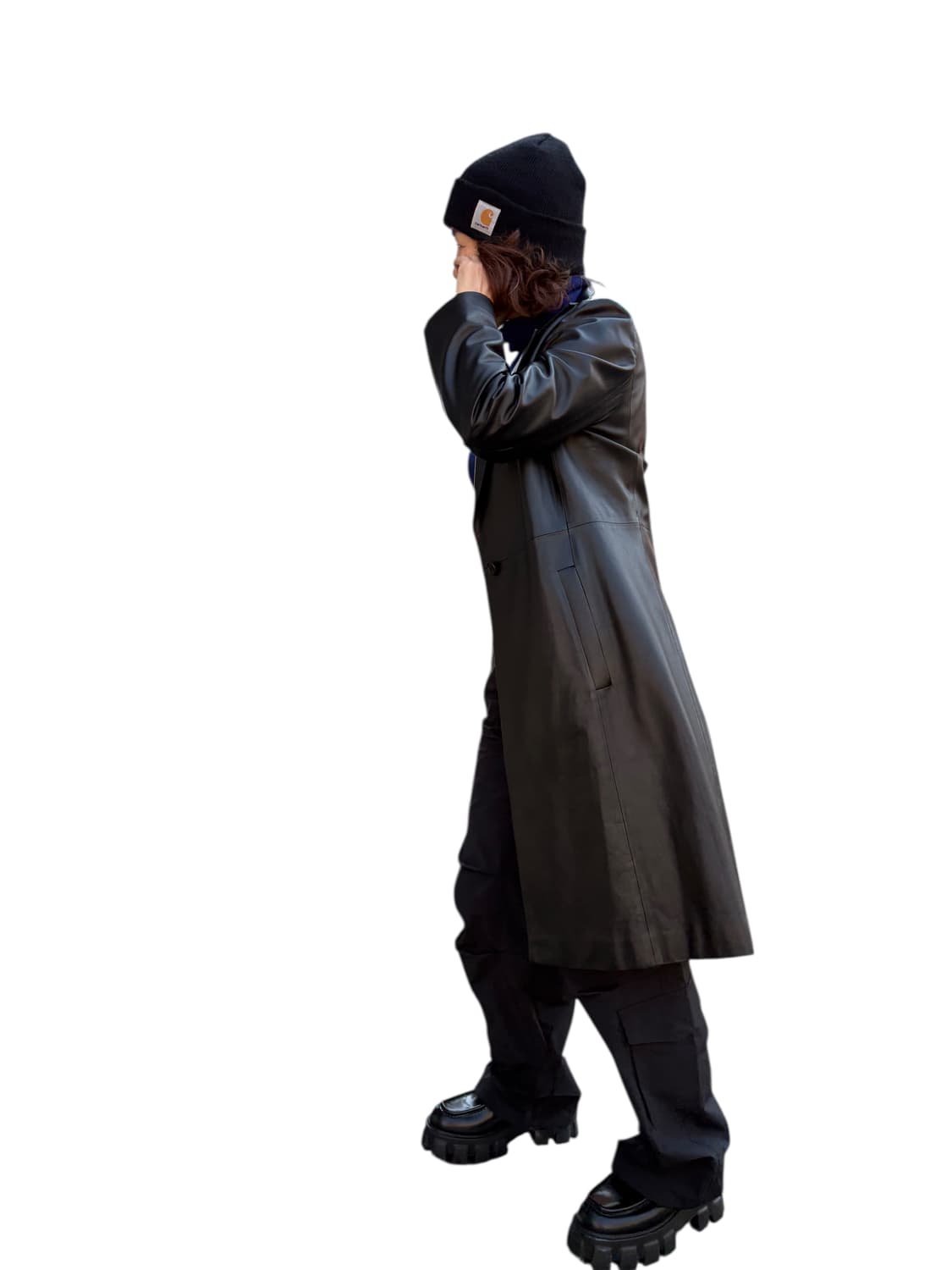 데무양가죽롱코트 상품이미지5