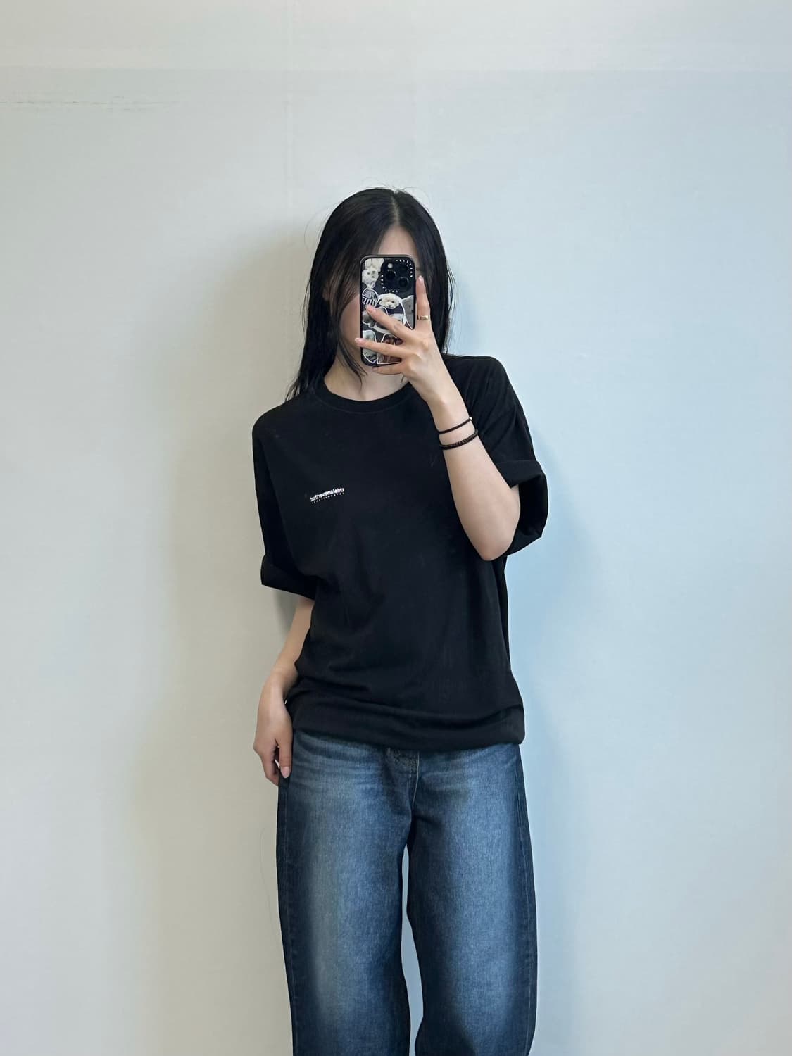 디스이즈네버댓 백로고 블랙 반팔 티셔츠 상품이미지2
