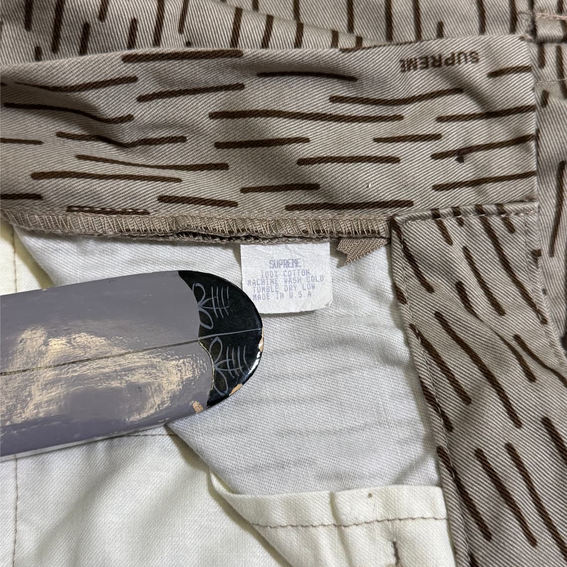 00‘s 올드 슈프림 레인드랍 카모 카고 팬츠 상품이미지7