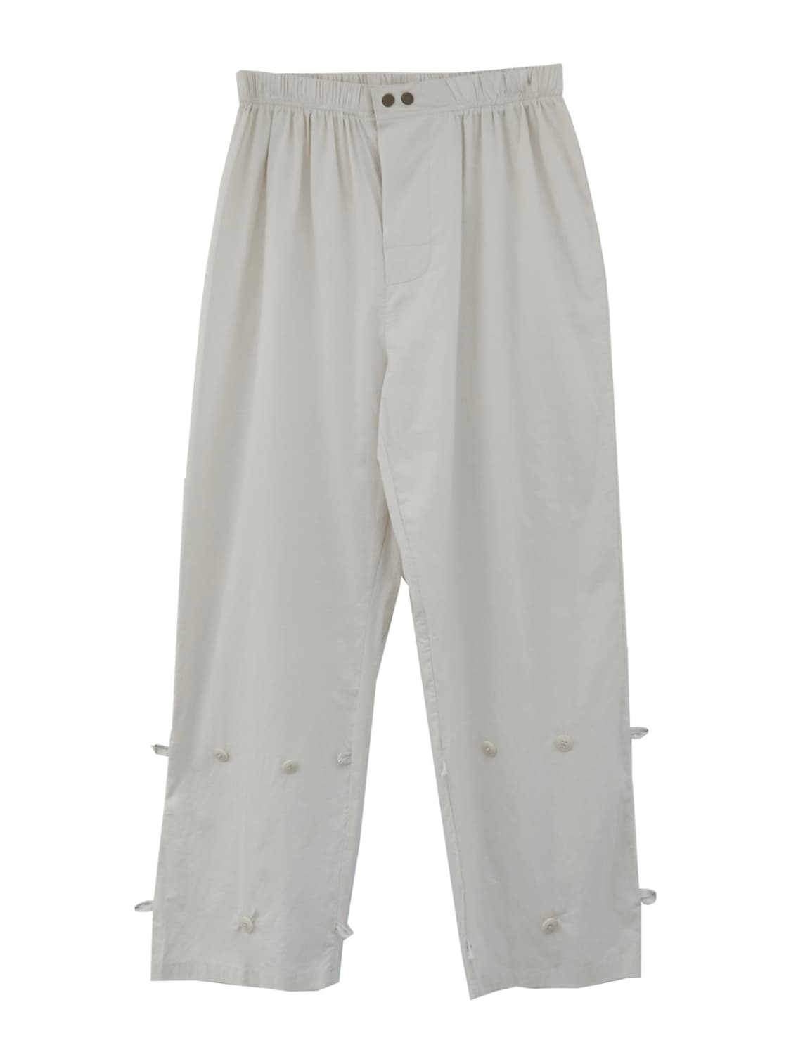 에옹쓰 Cotton Button pants Ivory 코튼 버튼 팬츠 상품이미지1