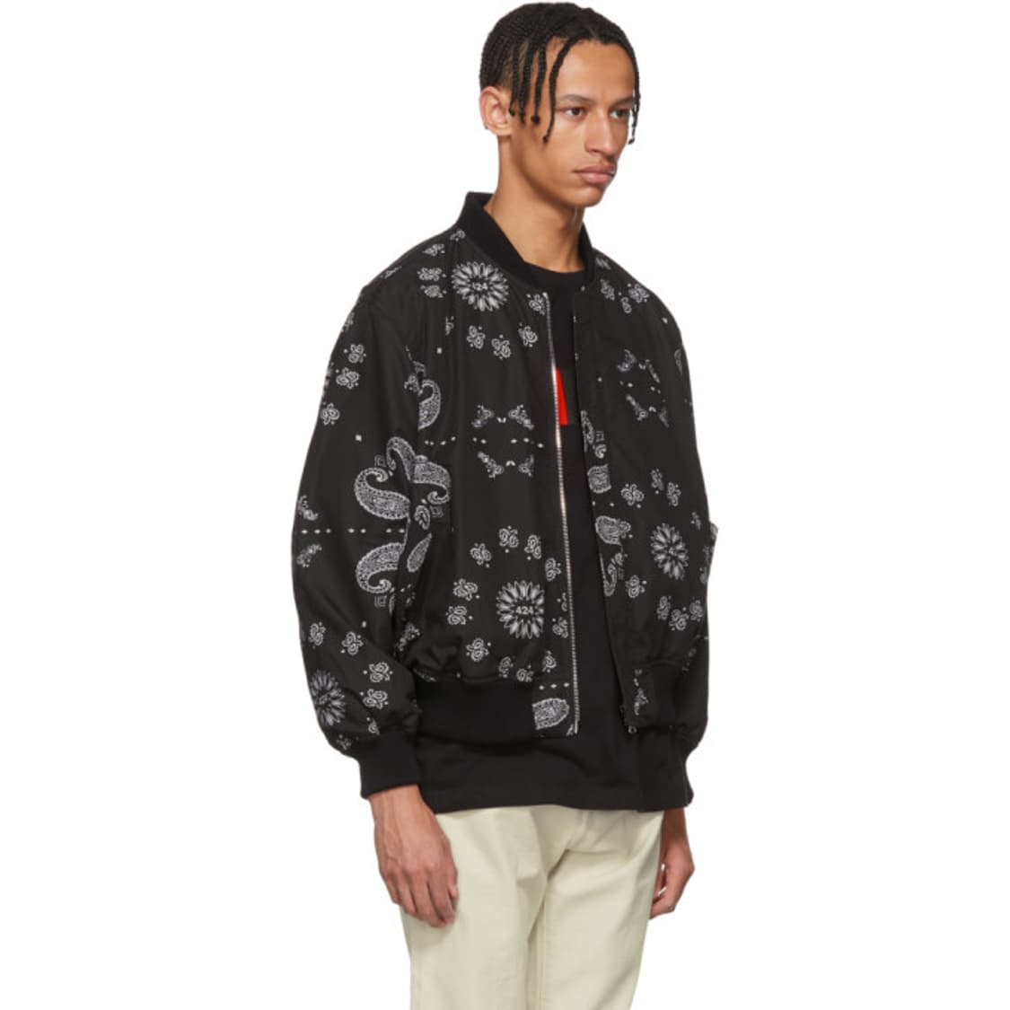 424 리버시블 페이즐리 봄버 S 상품이미지1