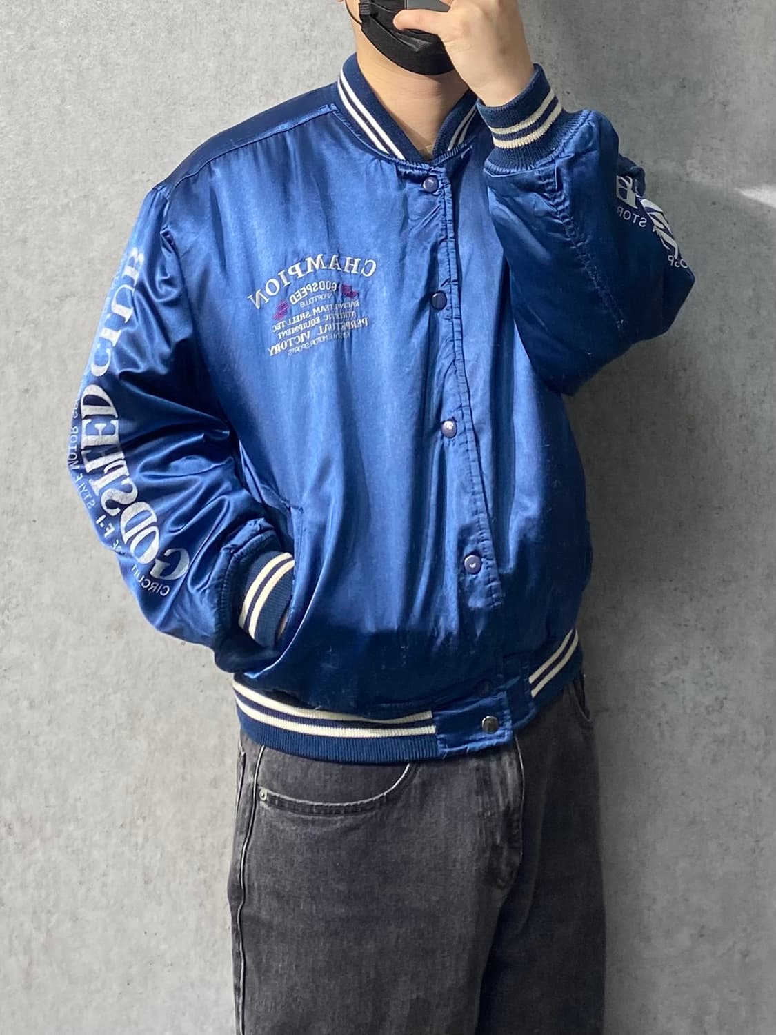 [XL] 90s God Speed 갓 스피드 챔피온 레이싱 나일론 자켓 상품이미지9