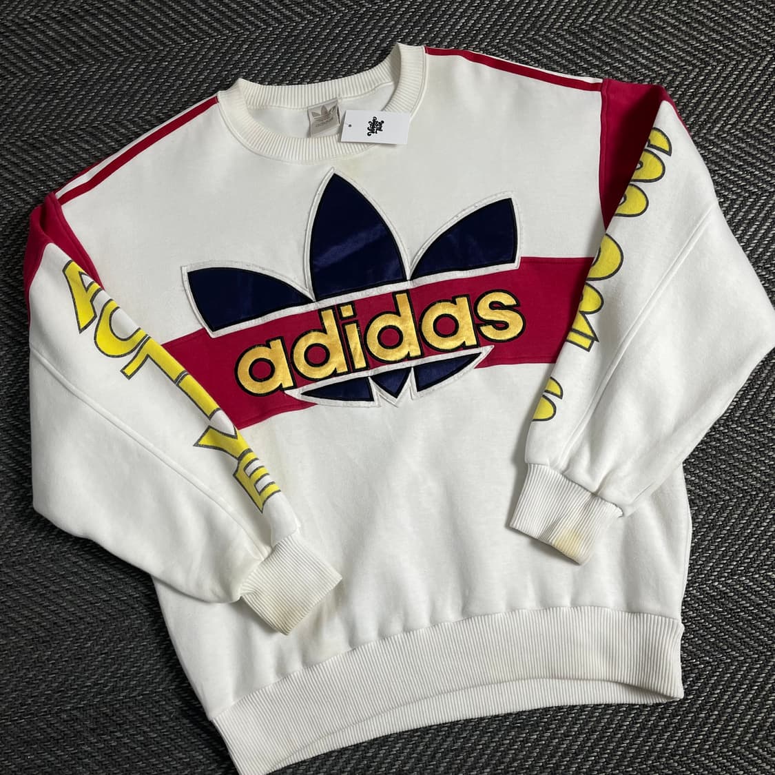 90s 아디다스 빅로고 레트로 박시핏 스웻 셔츠y 3542 상품이미지1