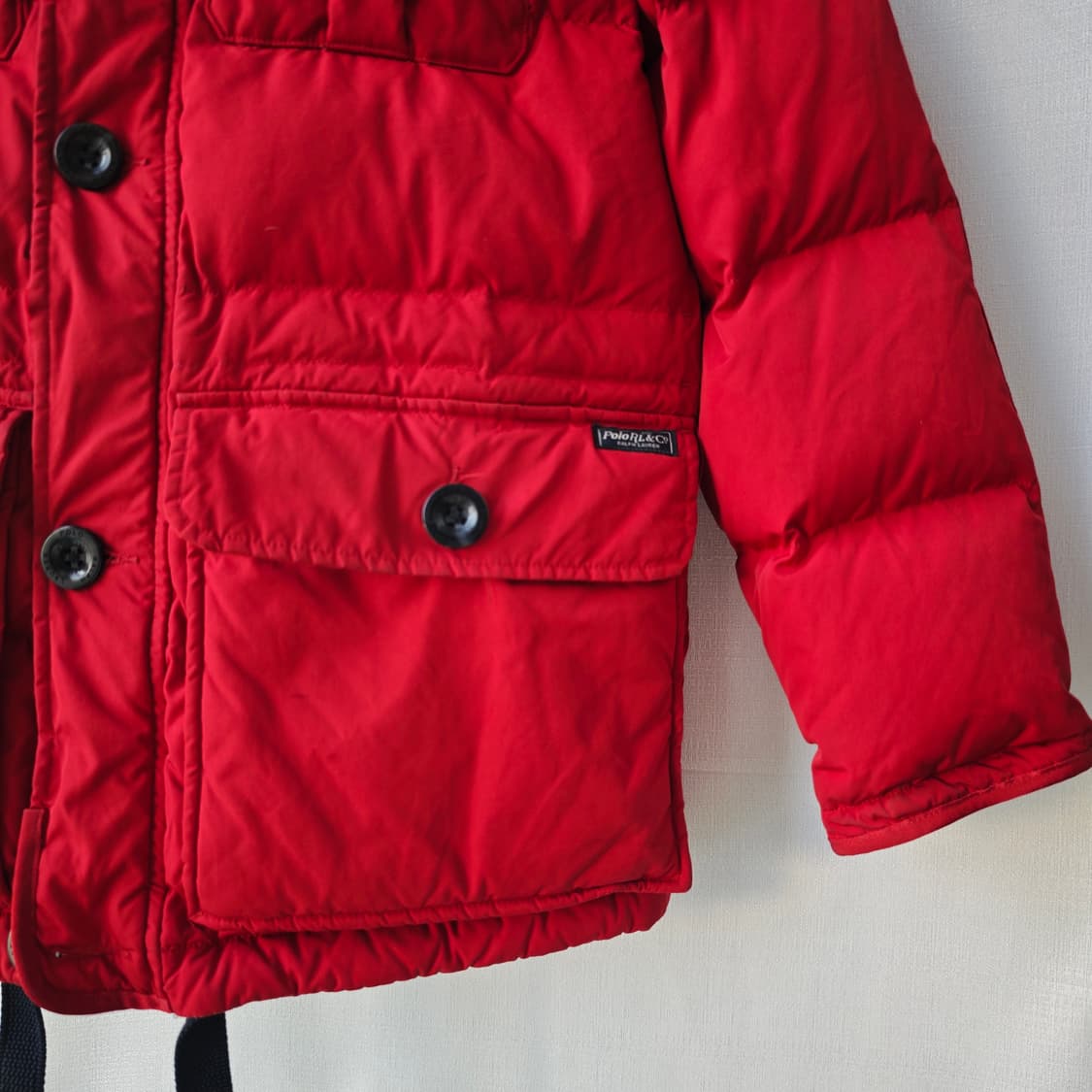 폴로 랄프로렌 히말라야 다운 파카 패딩 자켓 레드 M 상품이미지4