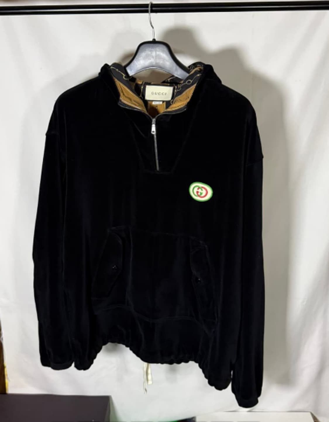 [정품] 구찌 벨벳 GG 로고 클래식 아노락 자켓 L 상품이미지1