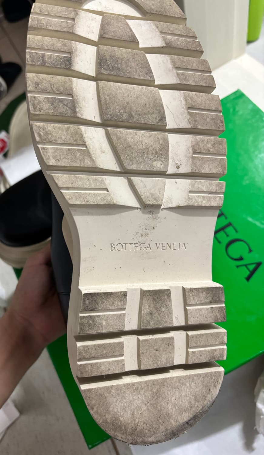 보테가베네타 타이어 앵클부츠 블랙 씨 쏠트 42 상품이미지2