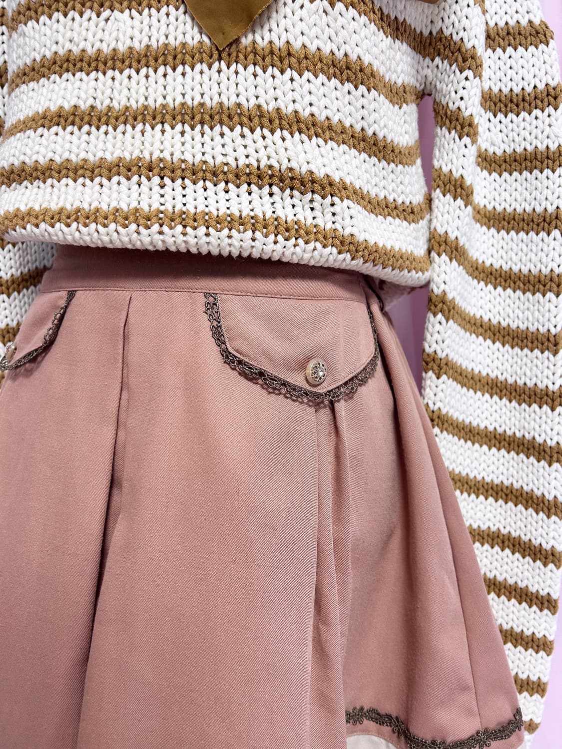 빈티지 엑시즈팜 핑크 숏팬츠 상품이미지2